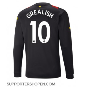 Manchester City Jack Grealish #10 Borta Matchtröja 2022-23 Långärmad
